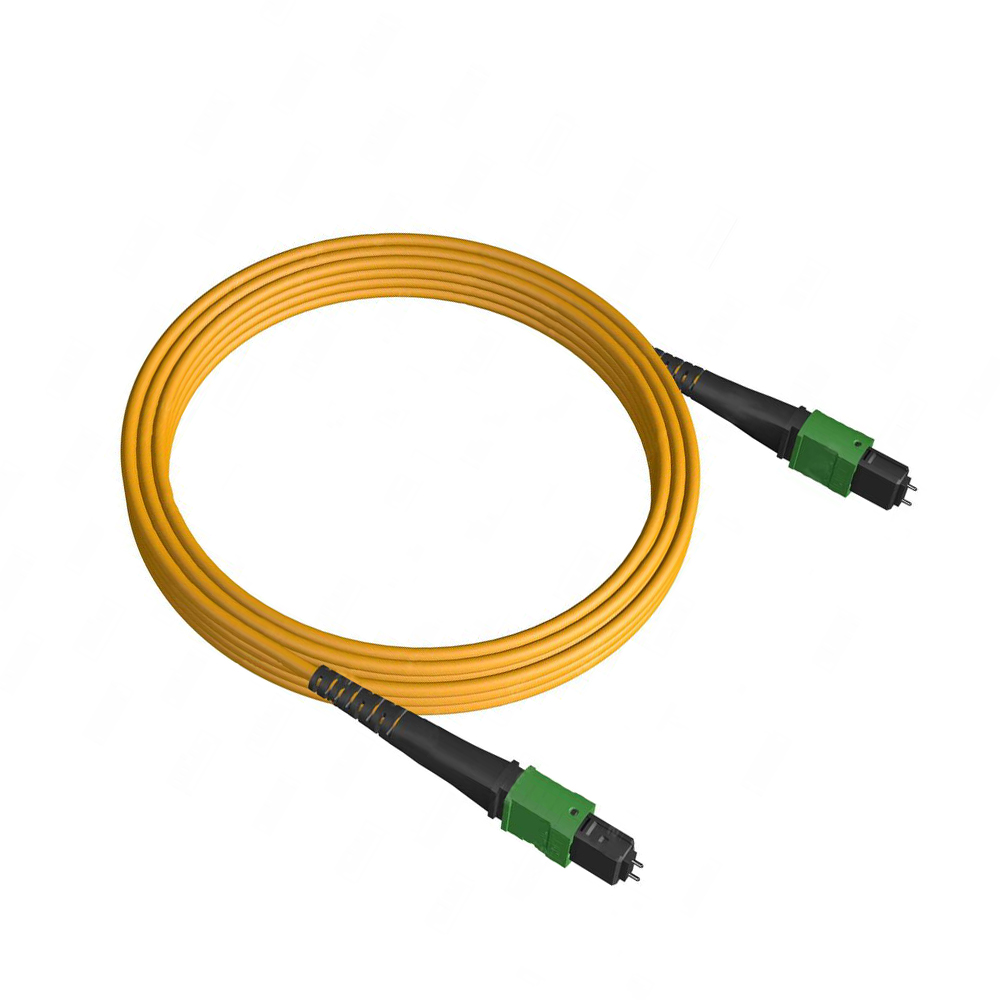Сборка оптическая соединительная 12 волокон MTP/APC Male - MTP/APC Male, SM 9/125 OS2, тип A, нг(А)-HF, ULL, 1м