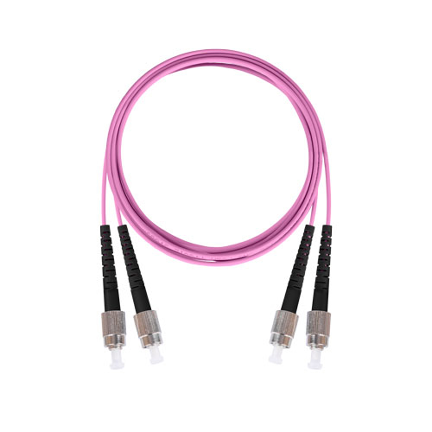 Шнур оптический соединительный, двойной, многомодовый MM 50/125 OM4, FC/UPC-FC/UPC, LSZH нг(A)-HF, 1 м