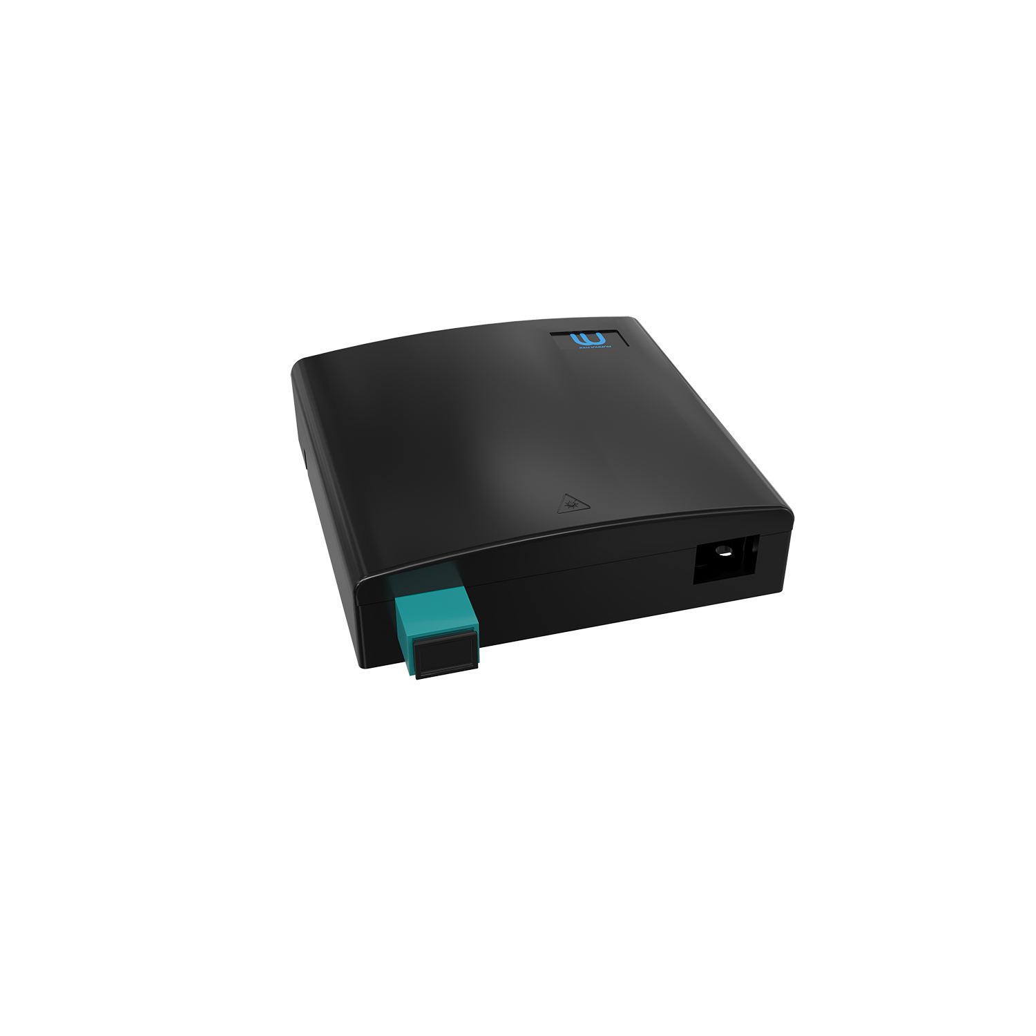 Настенная коробка, полный комплект, SC/UPC, MM 50/125 OM3, 1 порт, ABC, 86х86х24 мм, цвет черный