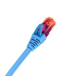 Шнур коммутационный (патч-корд) U/UTP, Кат.6, LSZH нг(A)-HF, цвет синий, 0.15 м