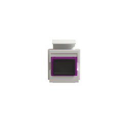 Модуль коммутационный типа Keystone SC/UPC MM 50/125, цвет белый