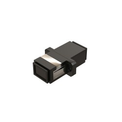 Розетка оптическая соединительная SC/UPC, одномод, одинарная, цвет черный