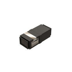 Розетка оптическая соединительная SC/UPC, одномод, одинарная, без фланца, цвет черный